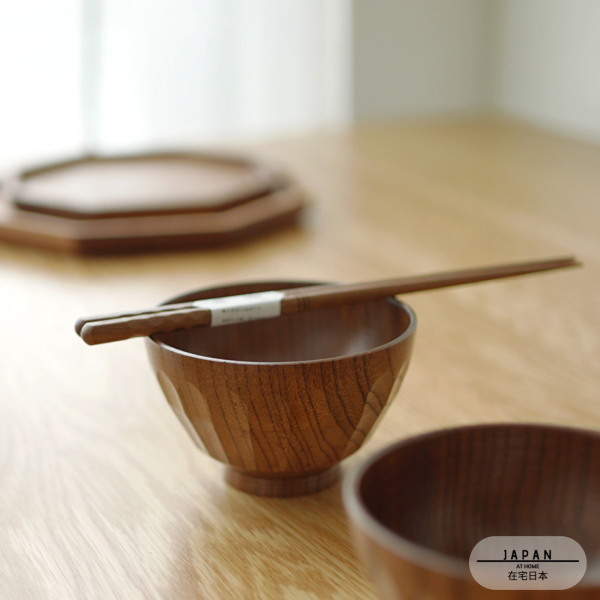 cuenco de madera ōryōki hecho a mano