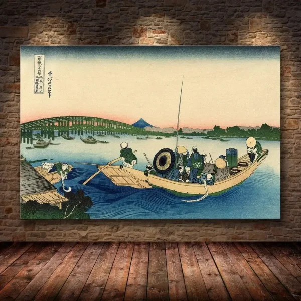 póster japonés ikebi decorativo