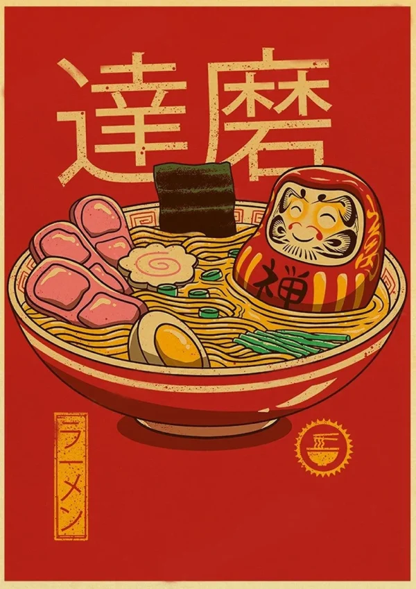 póster de arte japonés