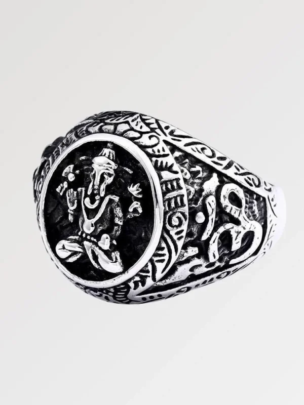 anillo Ganesh de plata toyama