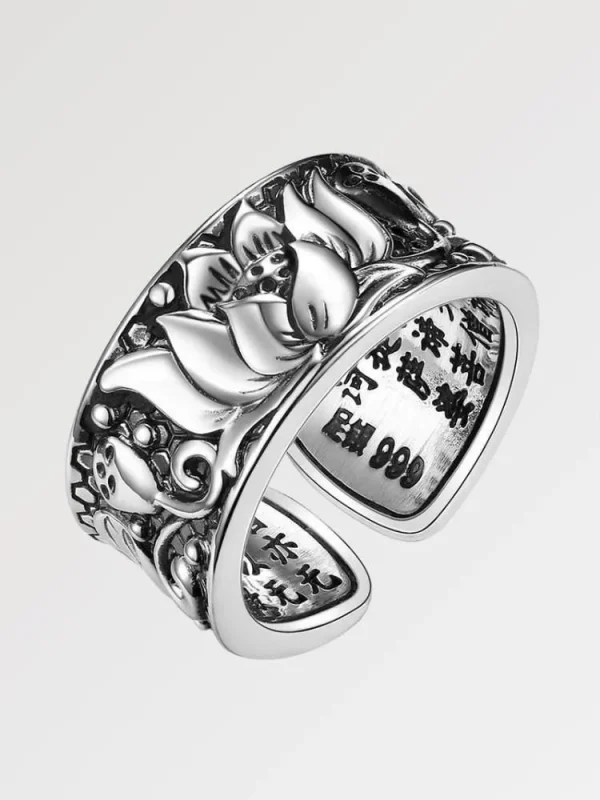 anillo espíritu loto japonés