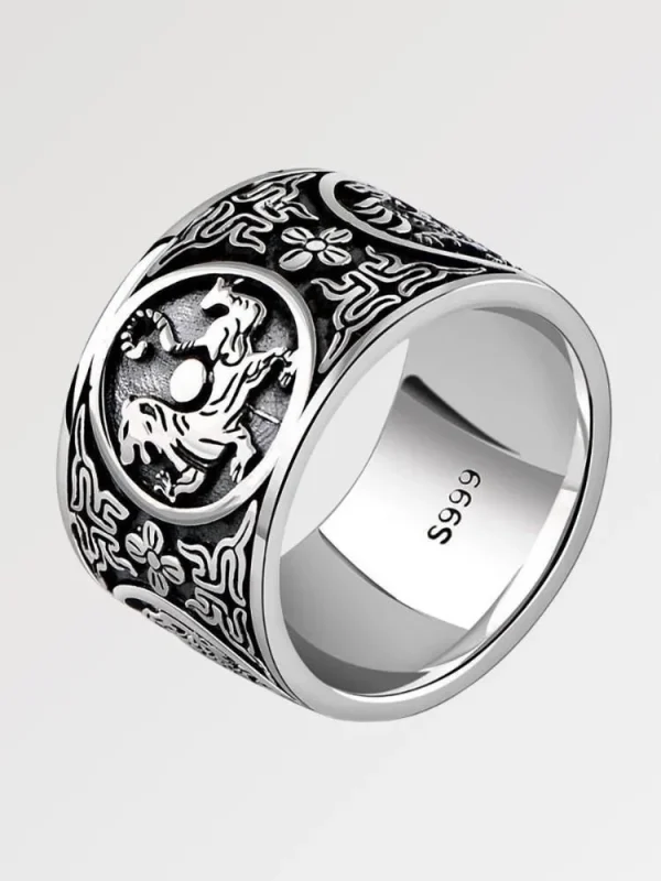 anillo de plata diseño tigre shinjuku