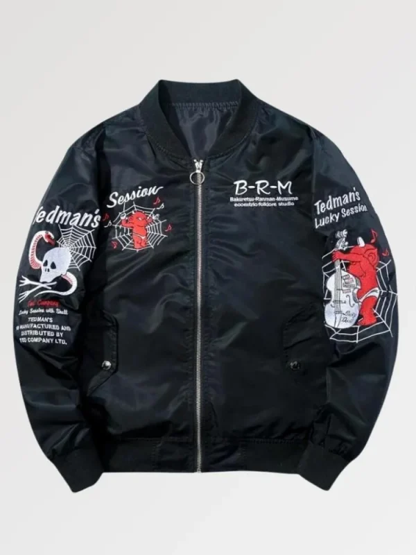 chaqueta bomber de recuerdo para hombre Devil Session