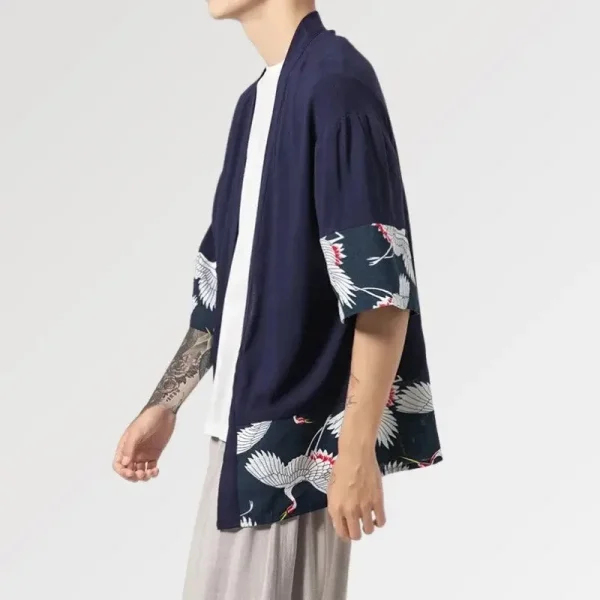 cárdigan estilo kimono para hombre hisashi