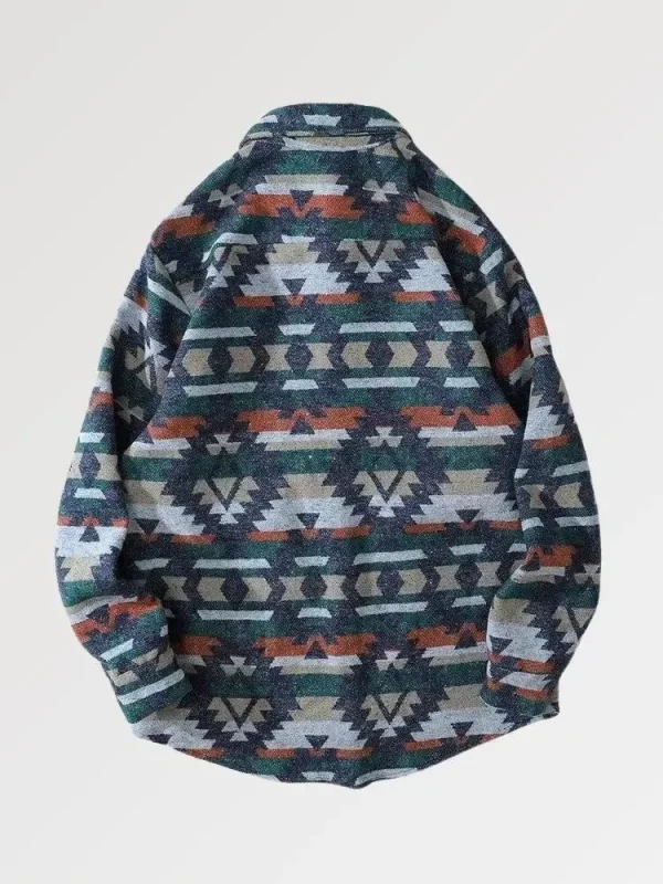 camisa de franela gruesa katagami