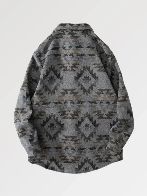 camisa de franela gris hirosaki