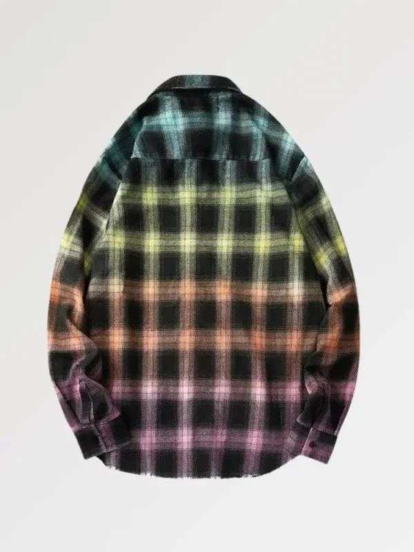 camisa de franela a cuadros juku para hombre