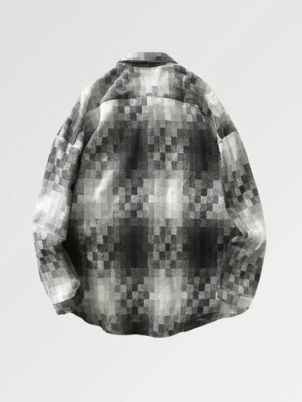 camisa de franela moderna noshiro