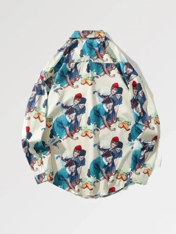 camisa de hombre de la vieja escuela shibetsu