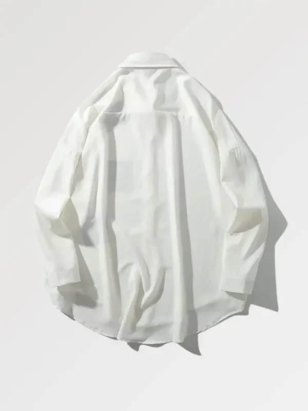 camisa blanca oversize kamisu