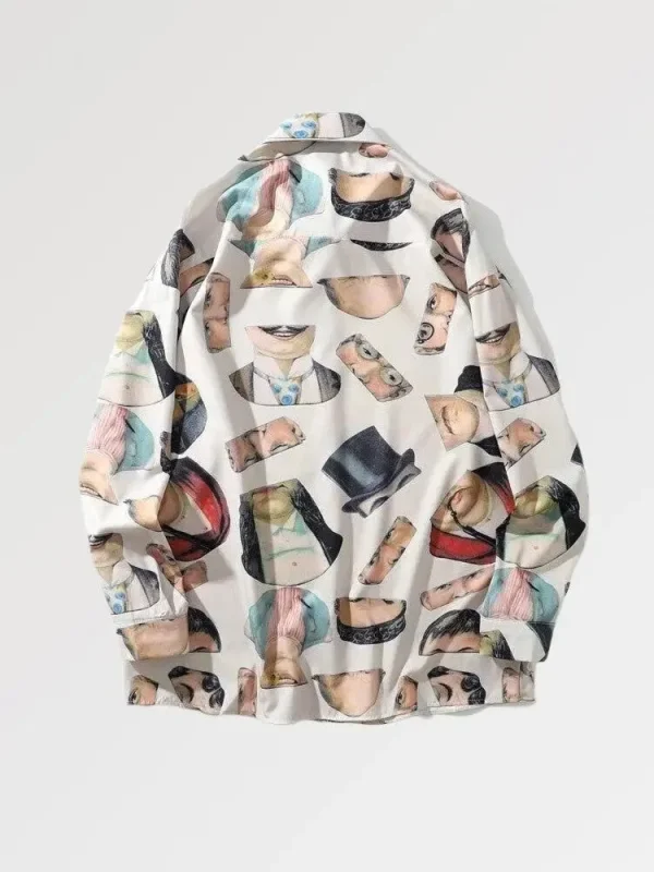camisa estampada himeji x stokolm