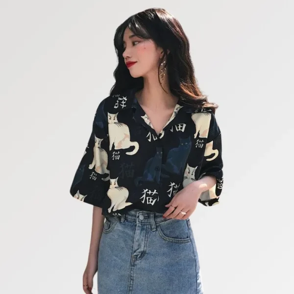 blusa de estilo japonés masako