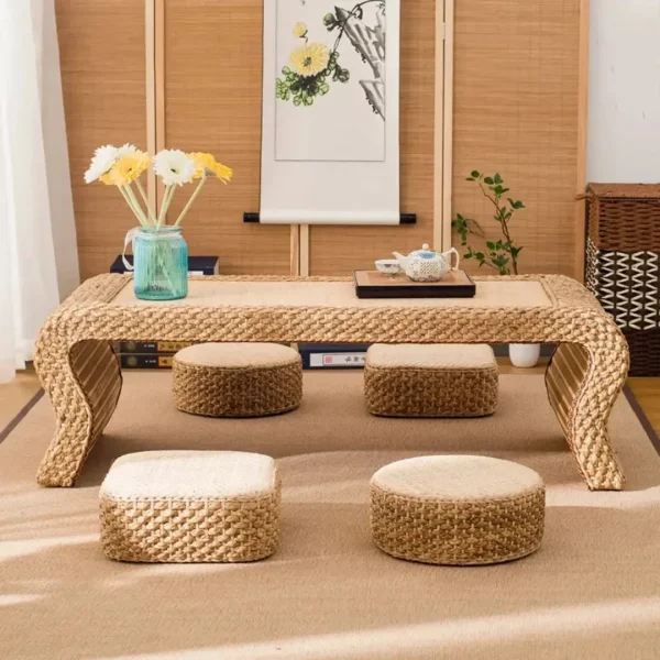 cojín japonés de ratán yachiyo