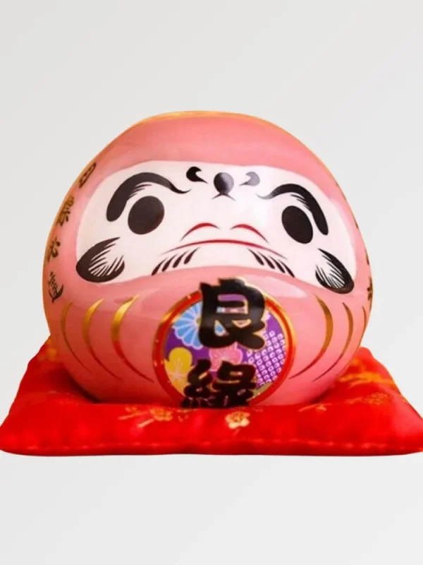 alcancía rosa daruma