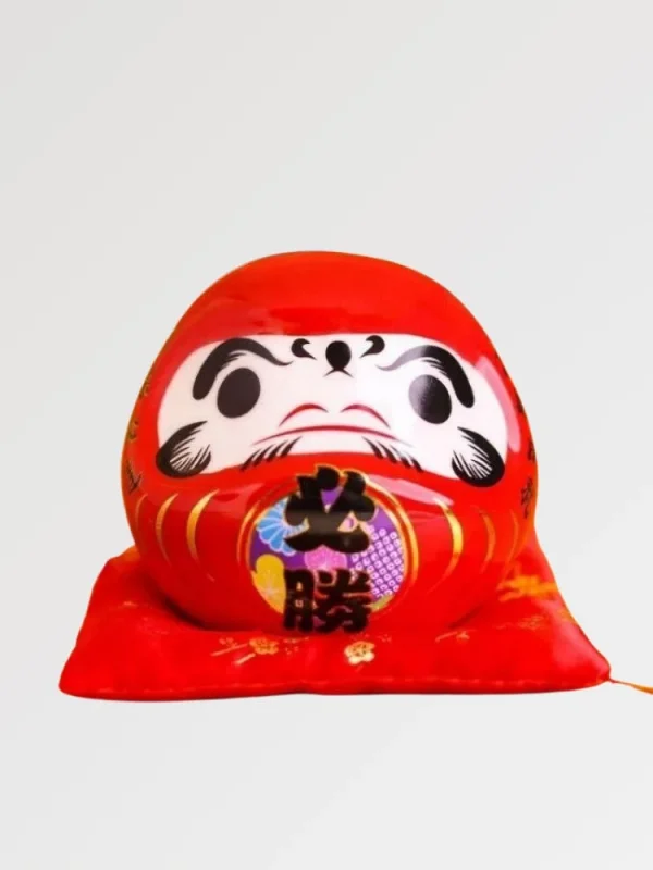 alcancía roja daruma