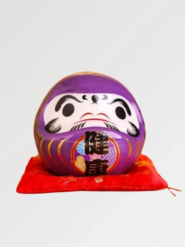 alcancía daruma morada