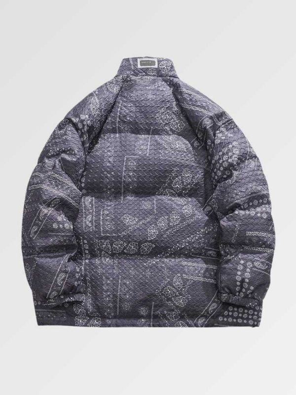 chaqueta de plumón extragrande estilo streetwear kt611