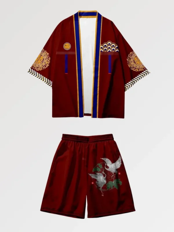 conjunto de kimono tsuru Crown