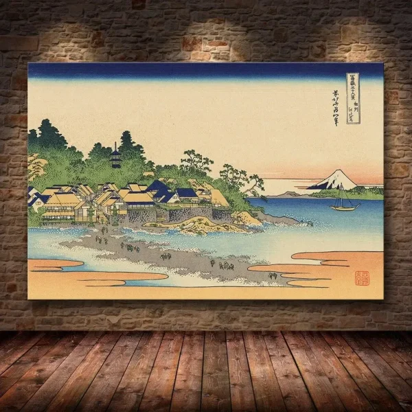 grabado hiroshige arte japonés antiguo