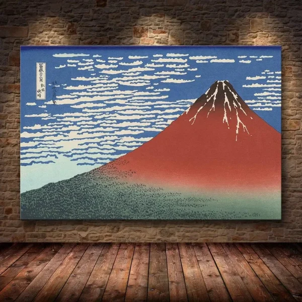 diseño Hokusai okoshita en estampado japonés