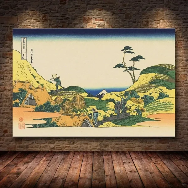 paisaje japonés nogyo en impresión