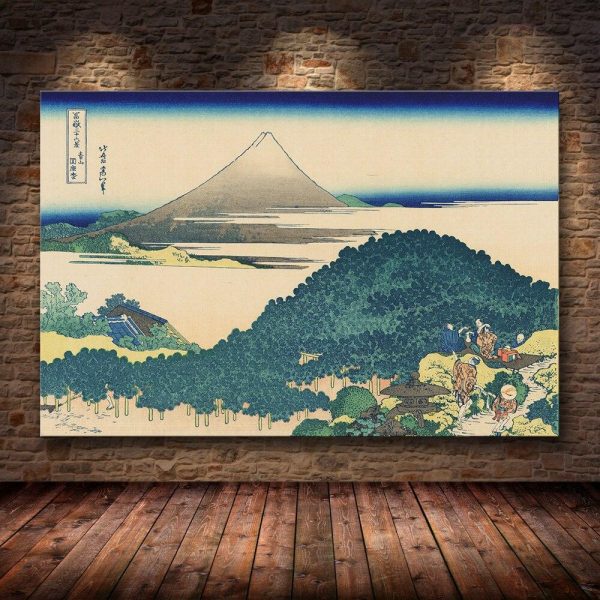 arte japonés akigo paisaje montañés