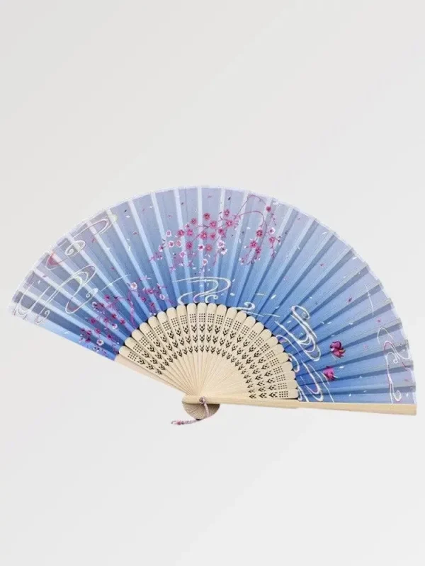 abanico azul diseño japonés akigori