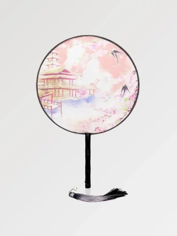 abanico japonés toyoake con diseño redondo
