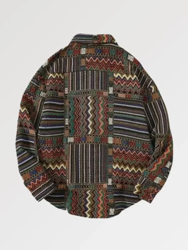 camisa de franela para hombre aomori