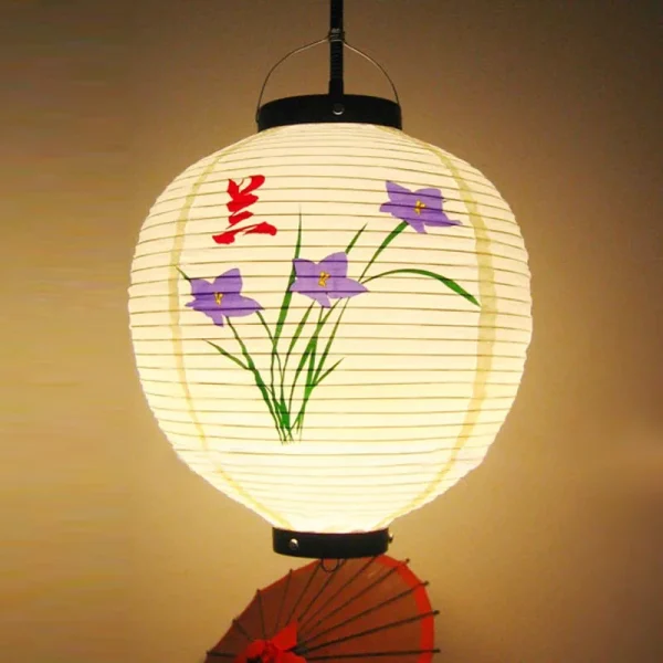 linterna de flores japonesa