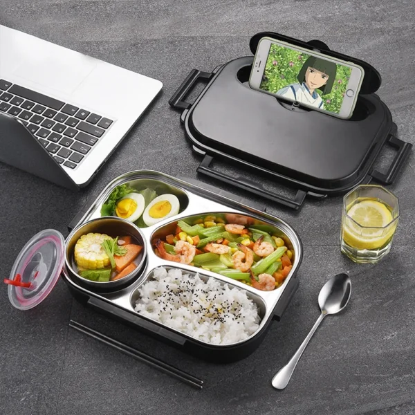 Caja Bento de acero inoxidable