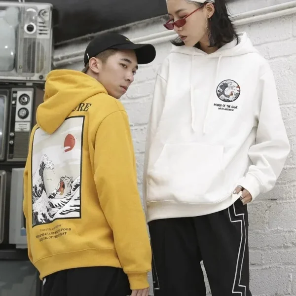 sudadera con la ola de Kanagawa