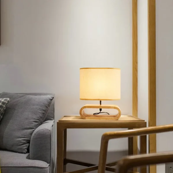 lámpara de mesa japonesa