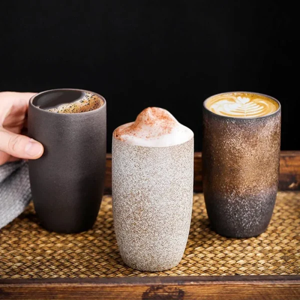 taza de gres japonesa