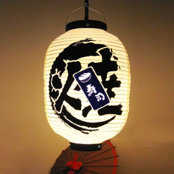 linterna de tela japonesa