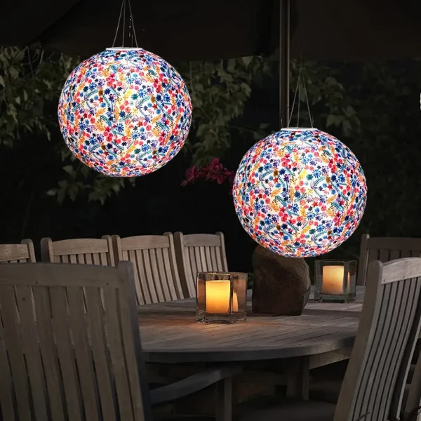 decoración bolas LED japonesas