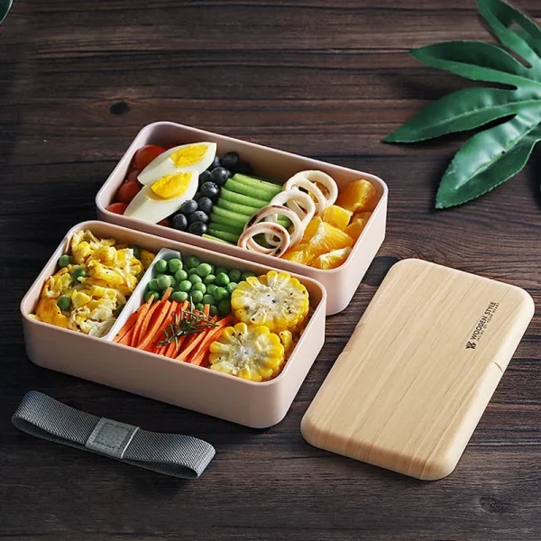 Caja Bento De Madera