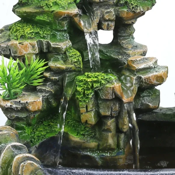 fuente del jardín japonés
