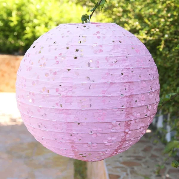 bola rosa pálido decorativa japonesa