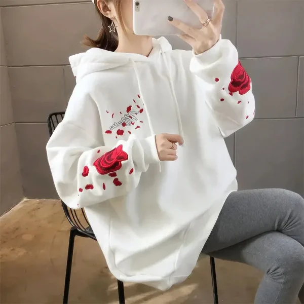 sudadera con estampado japonés para mujer