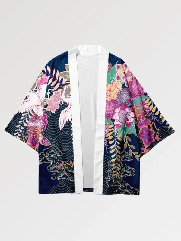 haori japonés para mujeres kanoya