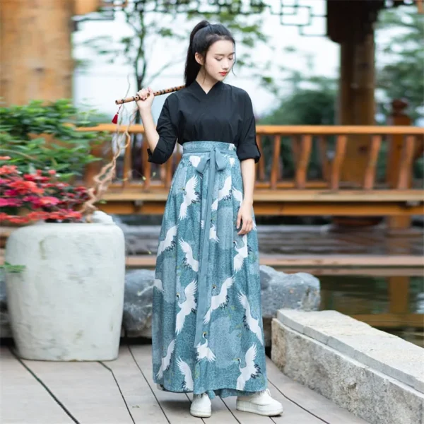 vestido japonés de talla grande
