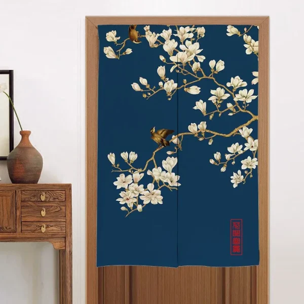 cortina de flor de cerezo japonesa