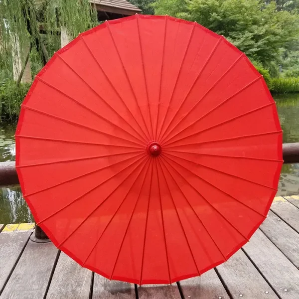 paraguas japonés rojo