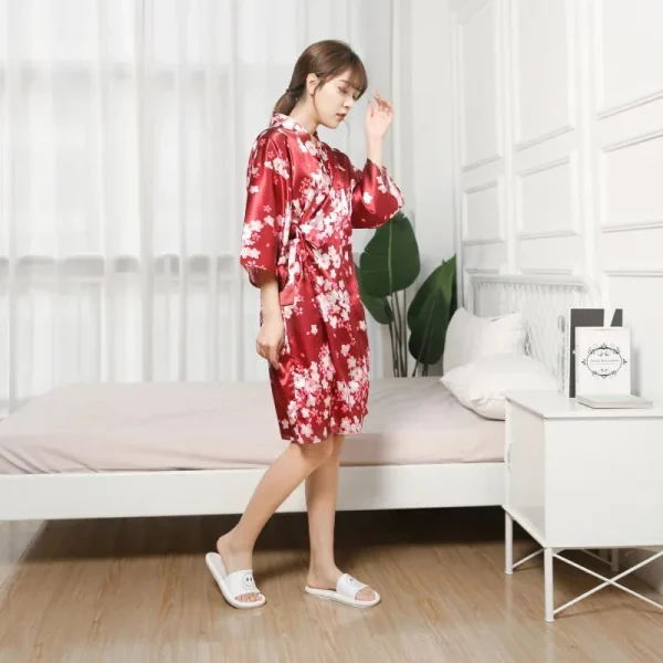 pijama tipo kimono japonés para mujer