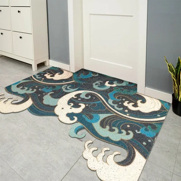 alfombra japonesa con diseño tradicional