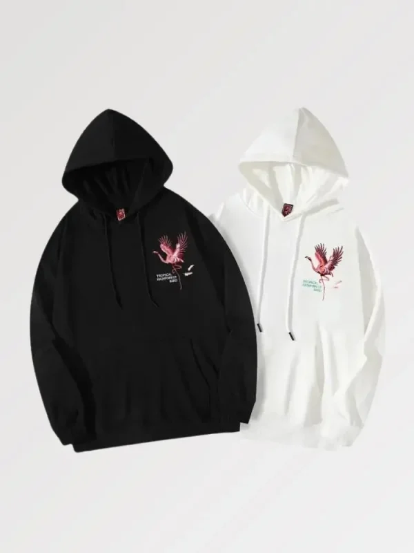 sudadera con capucha de pájaro japonés cheonan