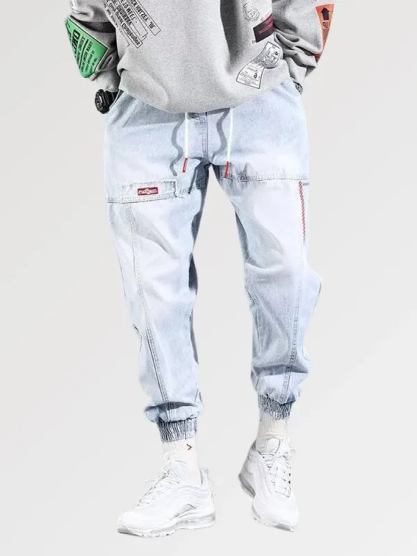 vaqueros lavados Korea Fit para hombre