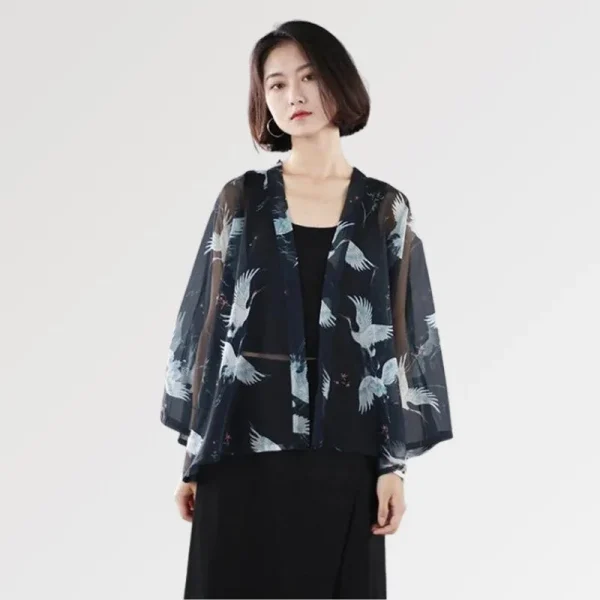 kimono transparente para mujer hayko