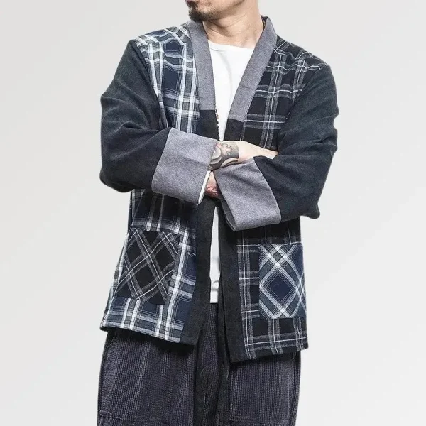 ropa de calle tipo kimono para hombre seiya